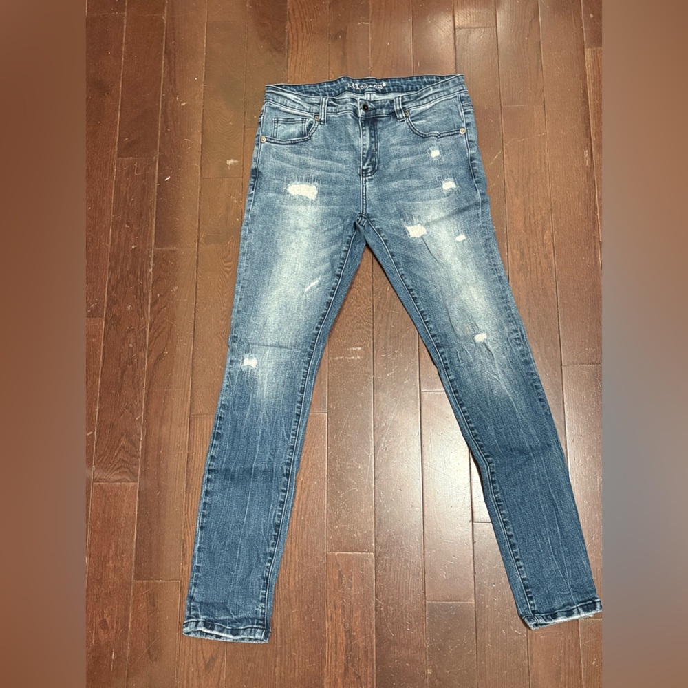 Classic Blue Skinny Jeans for Men